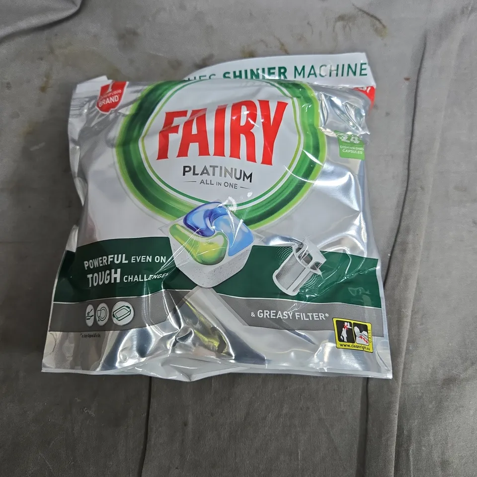 Fairy Platinum All-In-One Dishwasher Tablets – Foil Pouches (Boxed) (5)