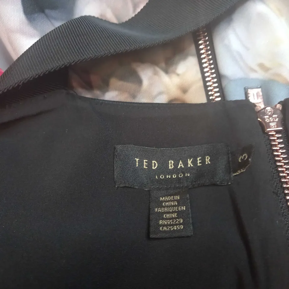 WOMENS TED BAKER FLORAL DRESS SIZE 3