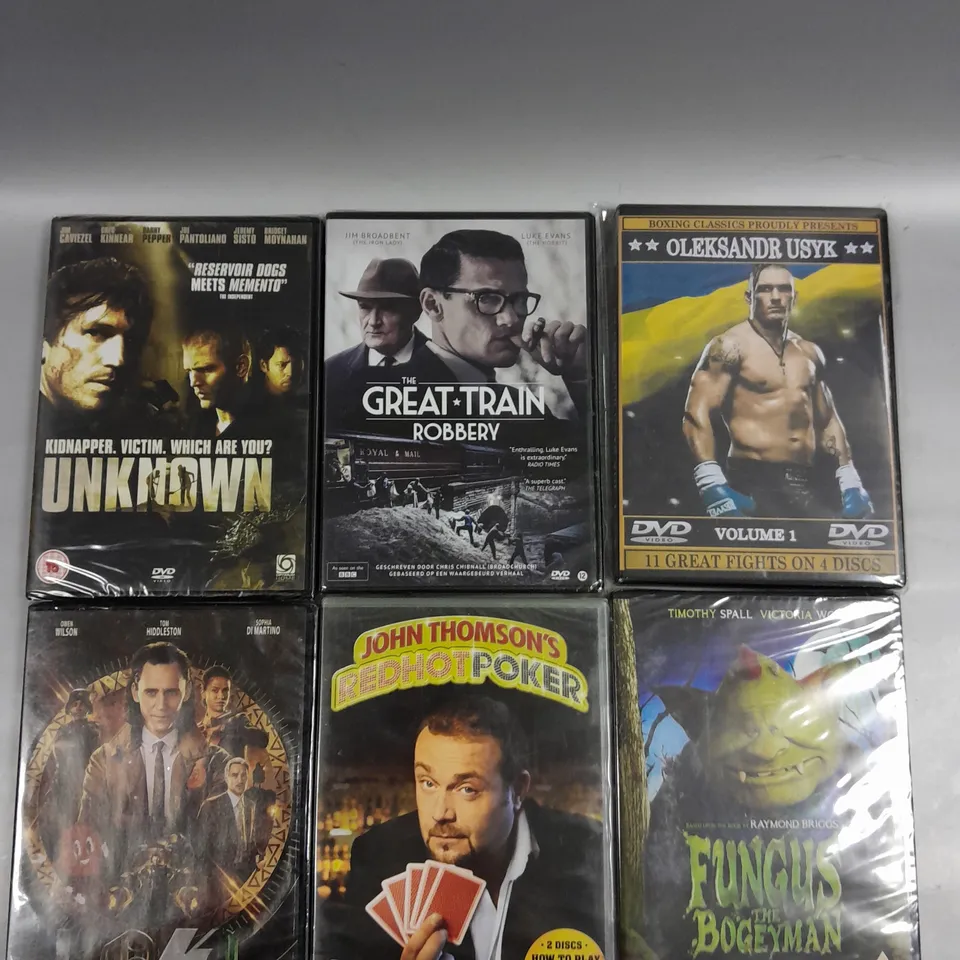 APPROXIMATELY 15 ASSORTED DVD FILMS/BOX SET TO INCLUDE LE MANS, TALESPIN, JACK RYAN ETC 