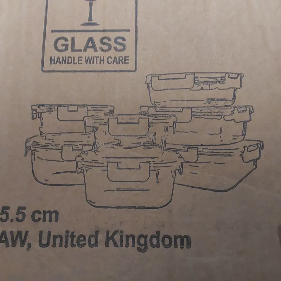 BOXED NEO GLASS TUPPERWARE SET (1 BOX)