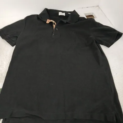BURBERRY POLO SHIRT – BLACK, UK SIZE M