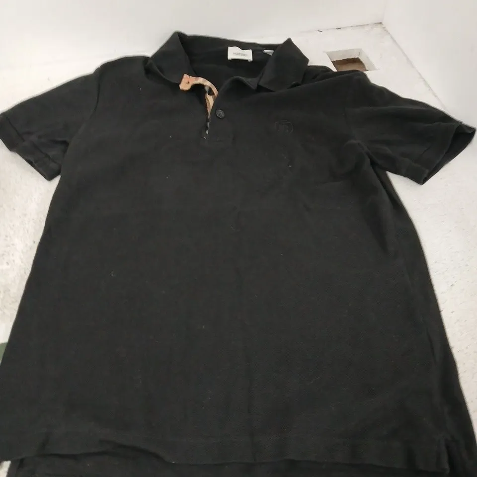 BURBERRY POLO SHIRT – BLACK, UK SIZE M