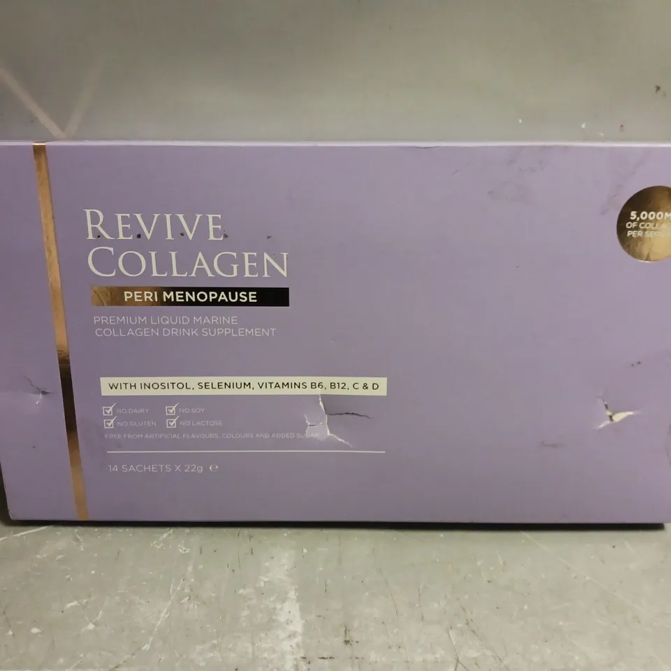 BOXED REVIVE COLLAGEN PERI MENOPAUSE SUPPLEMENT DRINK SACHETS 