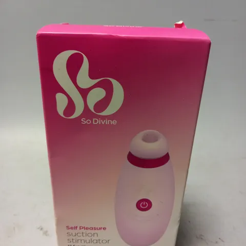 BOXED AND SEALED SO DIVINE SELF PLEASURE SUCTION SIMULATOR