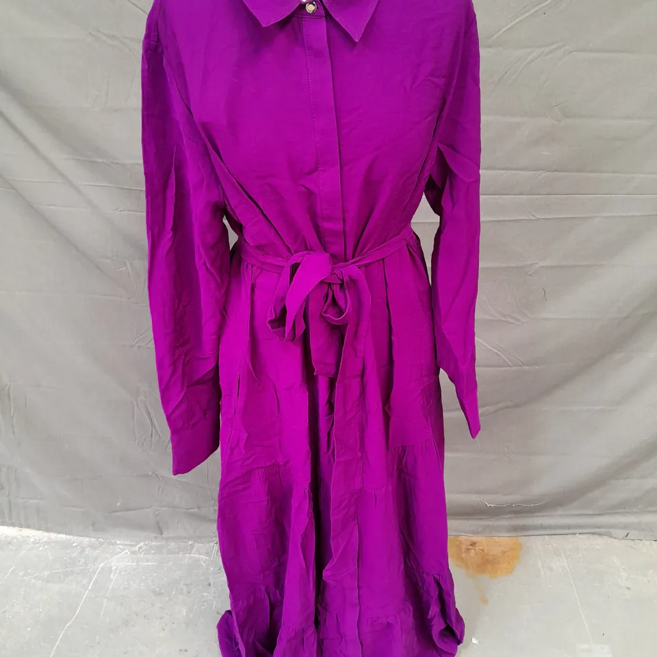 PHASE EIGHT JAYDEN MAXI DRESS IN PURPLE SIZE 14