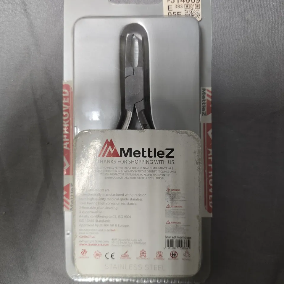 METTLEZ STAINLESS STEEL DENTAL BRACKET REMOVING PLIERS APPROXIMATELY 5 PCS 