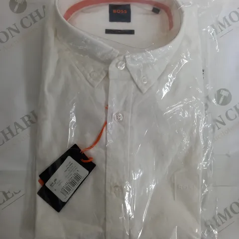 HUGO BOSS SLIM FIT SHIRT IN WHITE - MEDIUM