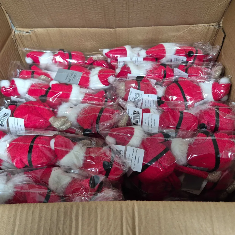BOX OF APPROX 144 GISELA GRAHAM LONDON SANTA CLAUS SHELF SITTERS