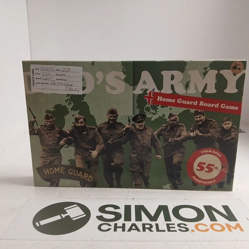 DAD'S ARMY HOME GUARD BOARD GAME – 55TH ANNIVERSARY EDITION 