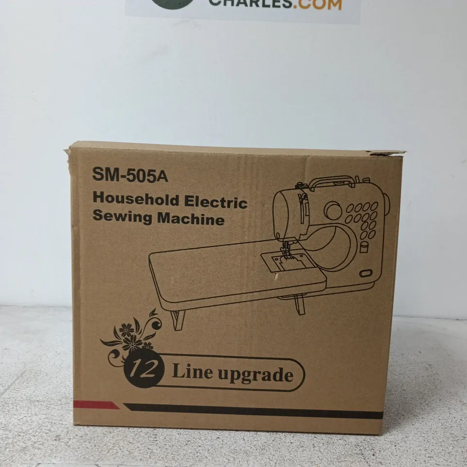 SEWING MACHINE SM-505A HOUSEHOLD ELECTRIC SEWING MACHINE – BOXED
