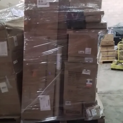 PALLET OF ASSORTED HOUSEHOLD GOODS AND PRODUCTS TO INCLUDE;360 SWIVEL JEWELLERY CABINET MIRROR,FOLDABLE CLOSET,VACUUM CLEANER 