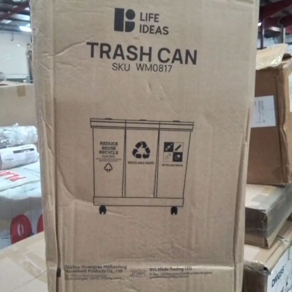 BOXED LIFE IDEAS TRASH CAN 