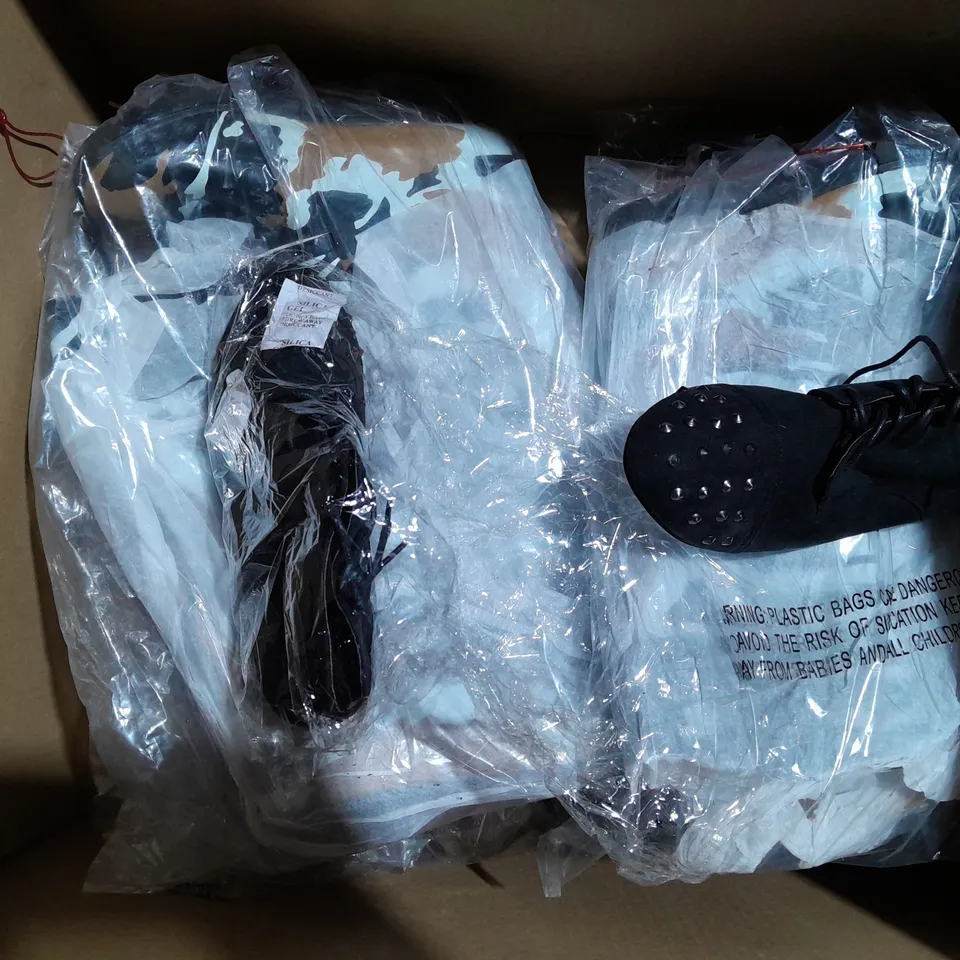 APPROXIMATELY 10 PAIRS OF ASSORTED WOMEN SHOES IN VARIOUS STYLES AND SIZES 