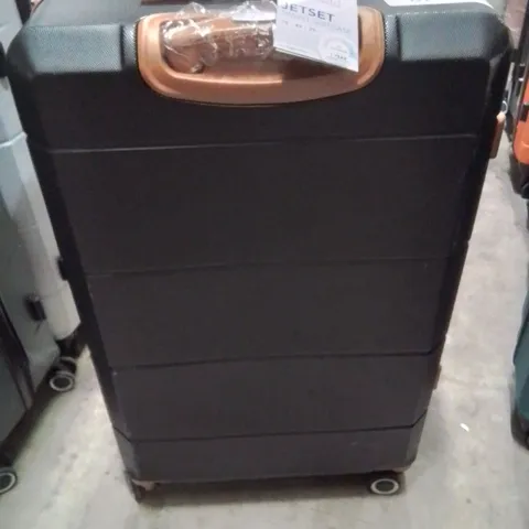 LUGG JETSET TRAVEL SUITCASE BLACK&BROWN 