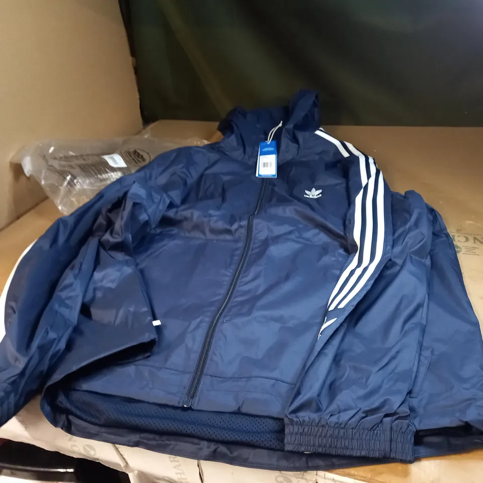 BLUE ADIDAS LOCK UP JACKET UK SIZE XL