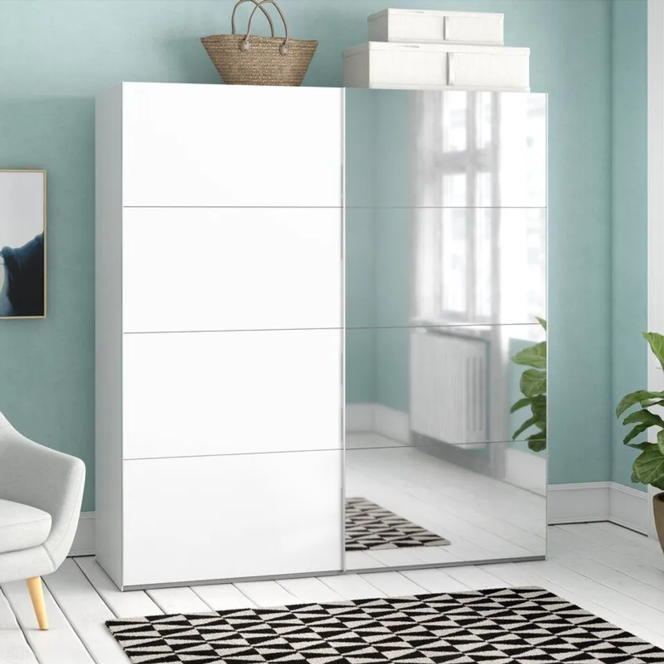 BOXED SUBITO 2 DOOR SLIDING WARDROBE - 5 BOXES