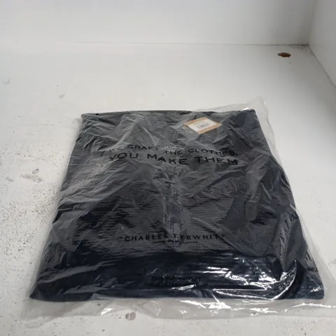 CHARLES TYRWHITT MERINO ZIP-NECK JUMPER, NAVY, EXTRA FINE MERINO (XL)