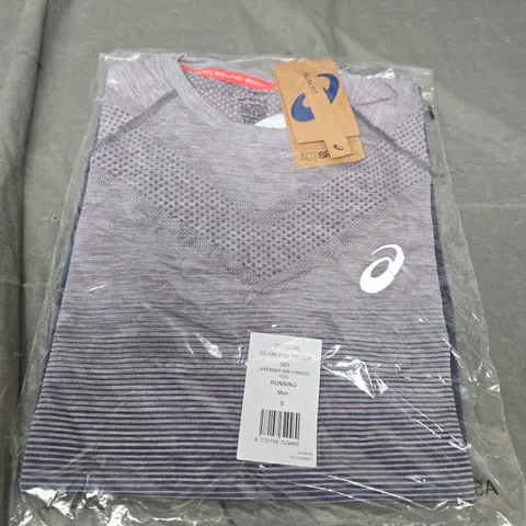 MENS RUNNING SEAMLESS T-SHIRT - GREY SIZE S