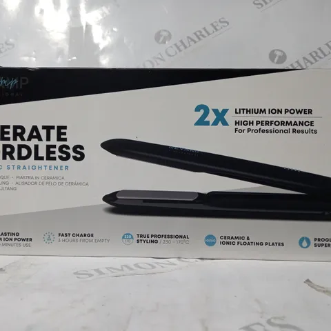 BOXED REVAMP PROFESSIONAL LIBERATE CORDLESS CERAMIC STRAIGHTENER