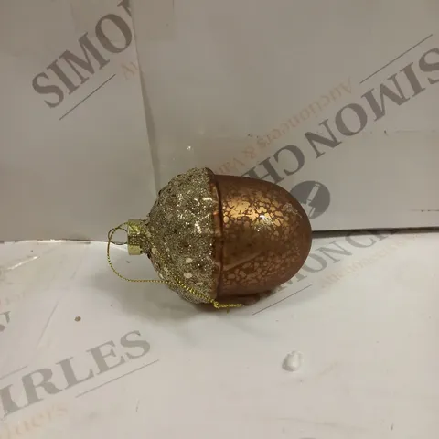 SET OF 6 LARGE ACORN TREE ORNAMENT