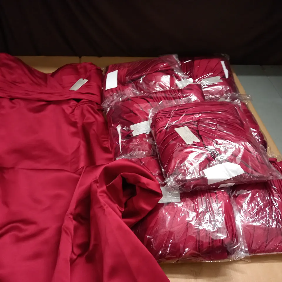 LOT OF 8 RED OCCASIONAL DRESSES IN VARIOUS SIZES