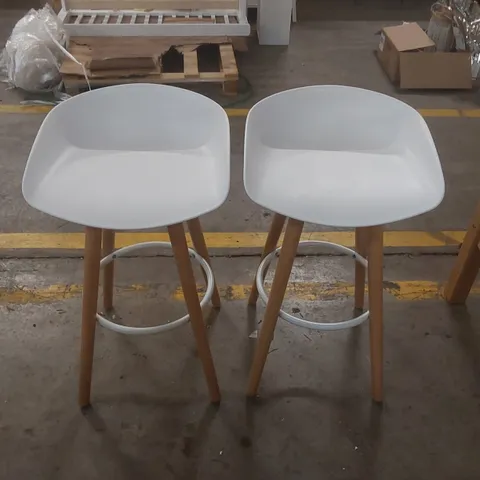 PAIR OF DESIGNER BAR STOOLS