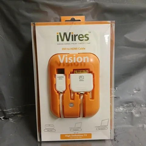 10 X BOXED IWIRES DVI TO HDMI CABLES - 2M