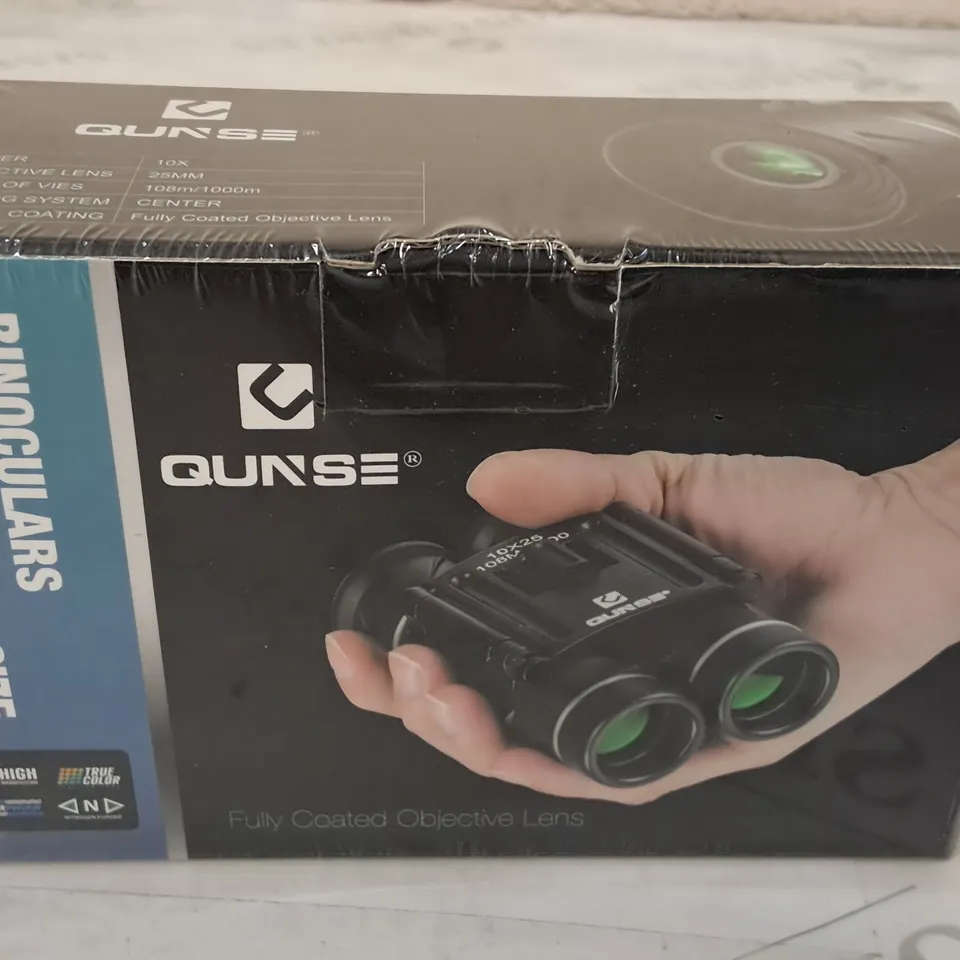 SEALED QUNSE POCKET SIZE 10X25 BINOCULARS