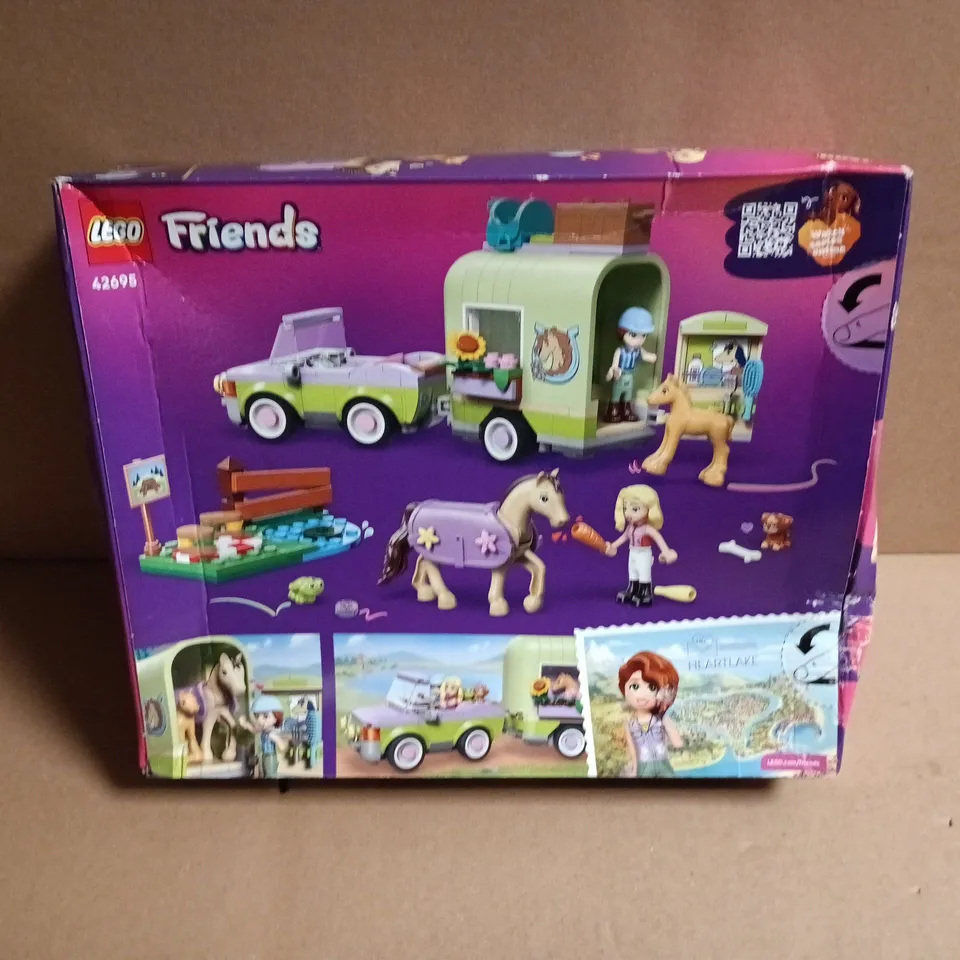 LEGO FRIENDS HORSE & BABY FOAL TRAILER – SET 42695 (279 PCS) – BOXED