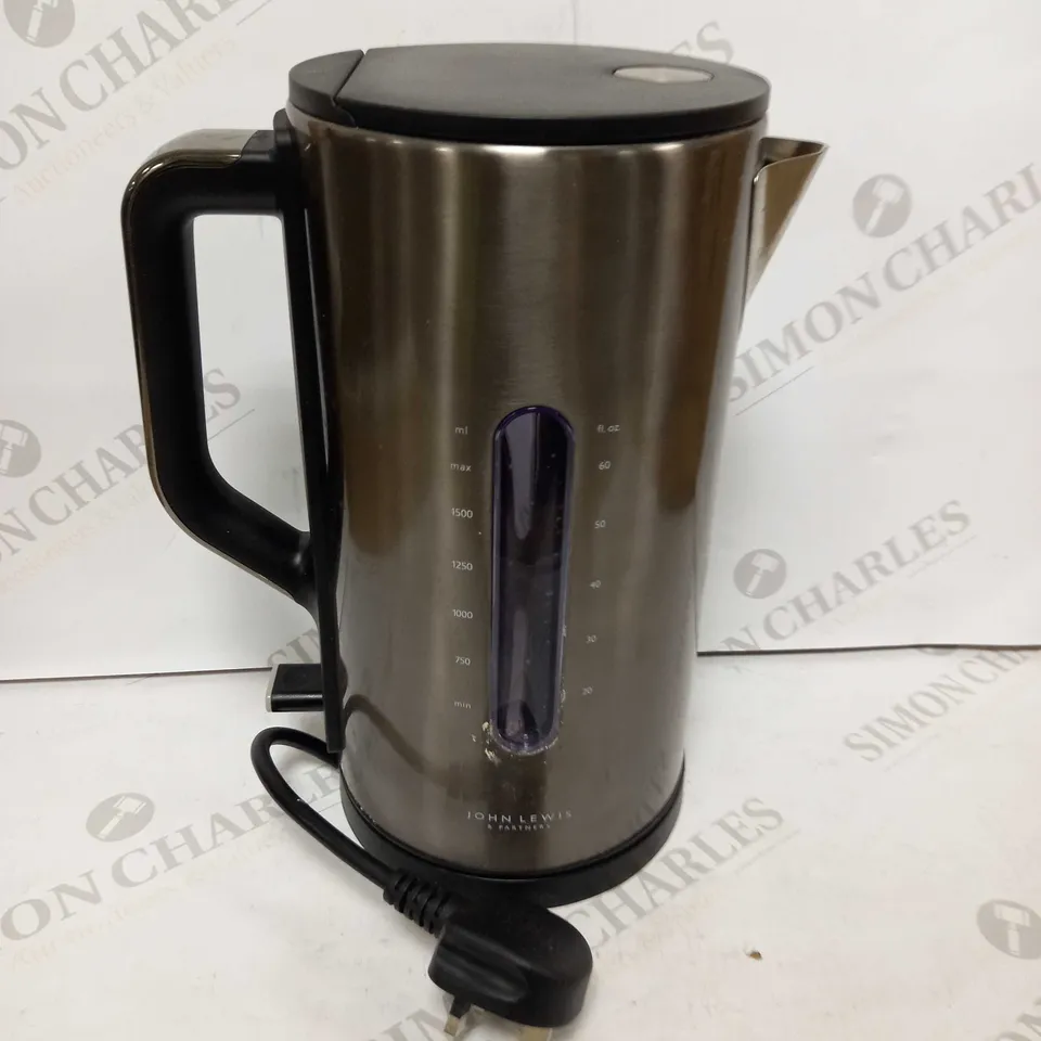 JOHN LEWIS COATED STAINLESS STEEL 1.7L KETTLE 
