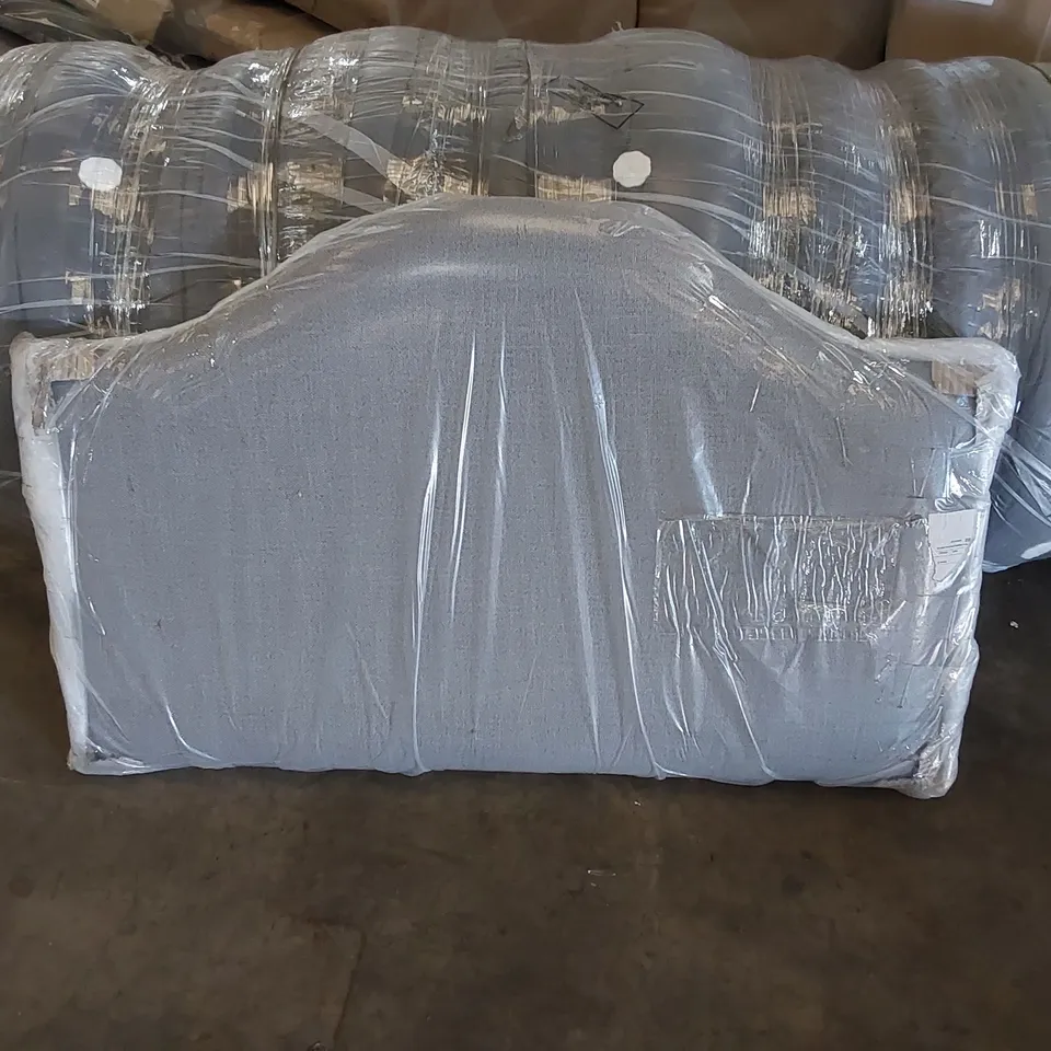 QUALITY BAGGED SINGLE SLATE GREY HEADBOARD 
