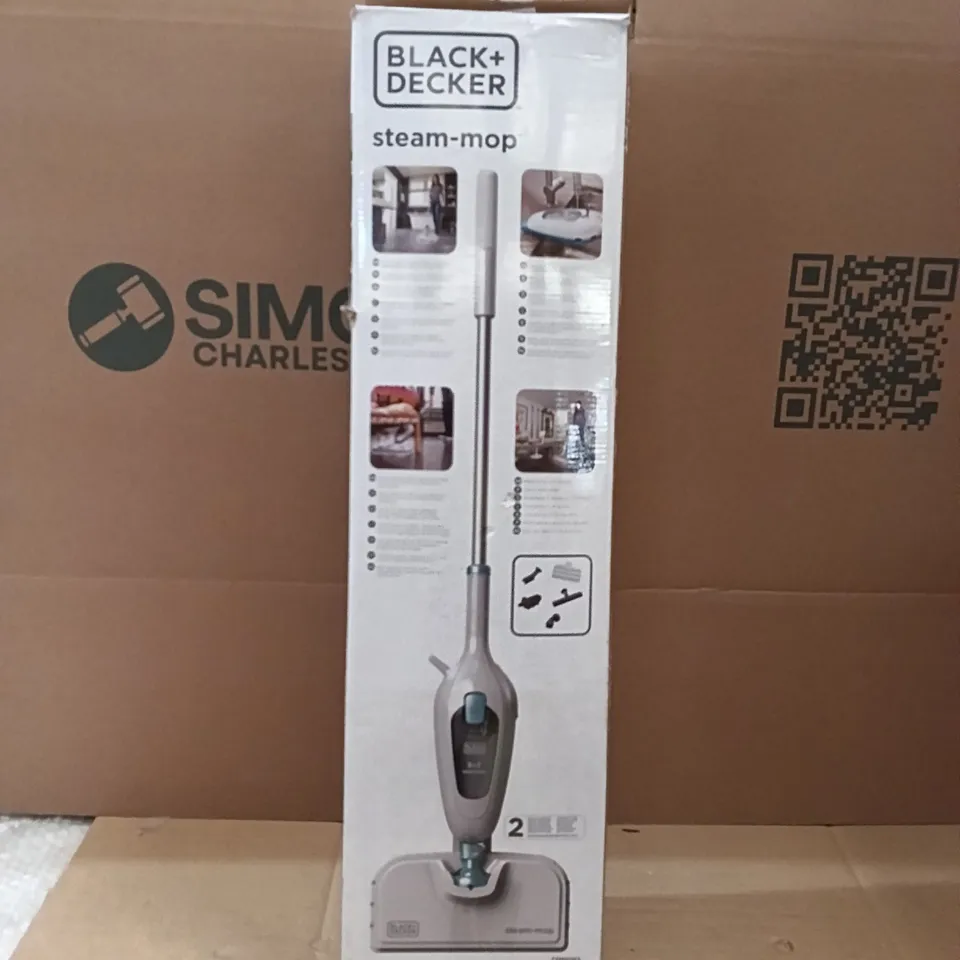 BOXED BLACK + DECKER STEAM-MOP FSMH13ES
