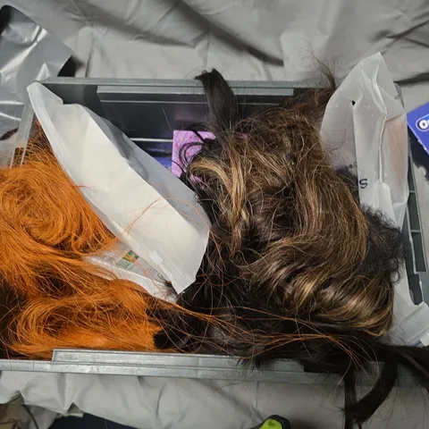 ASSORTED HEALTH & BEAUTY ITEMS: WIGS & HAIR EXTENSIONS, NAIL LAMP, ORAL-B ACCESSORIES