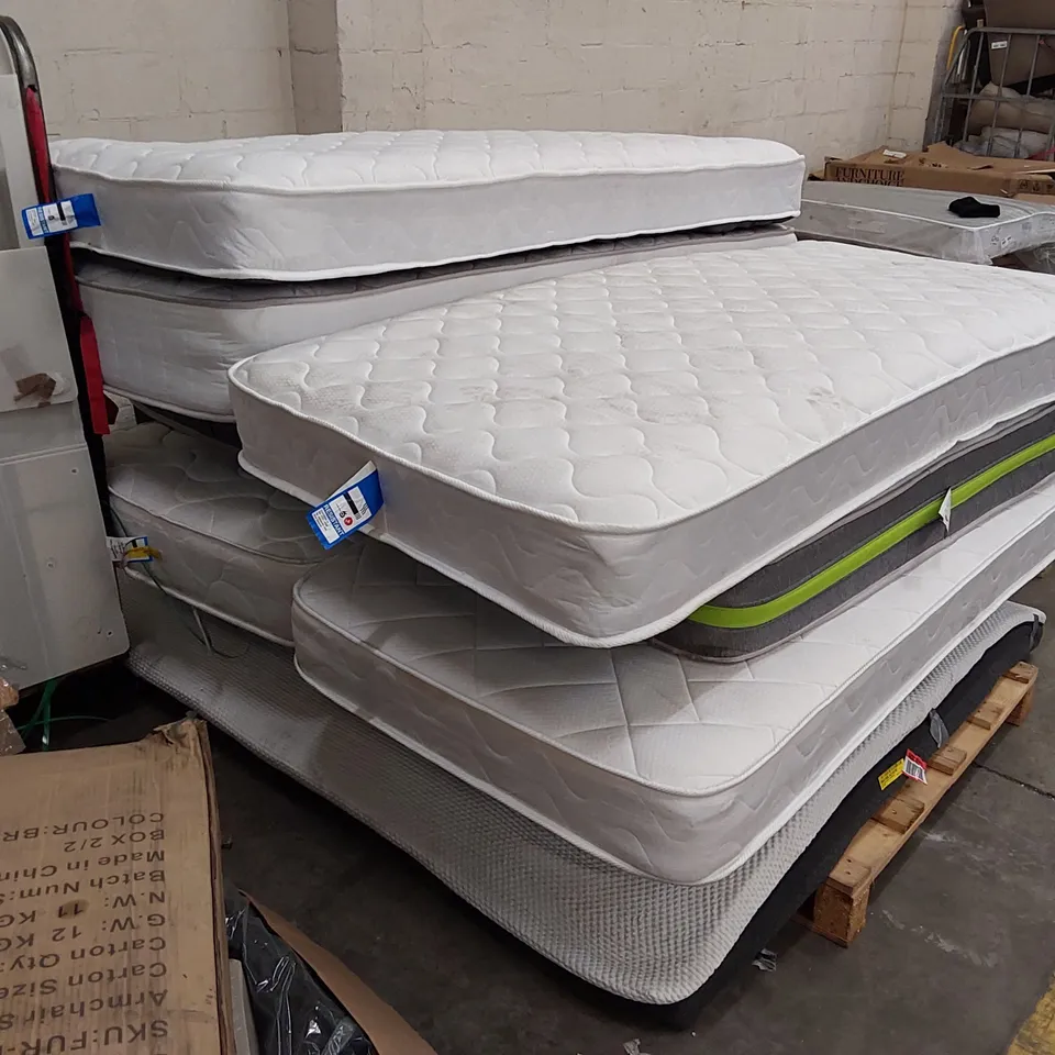 PALLET OF MATTRESS OF ASSORTED SIZES AND BRANDS 