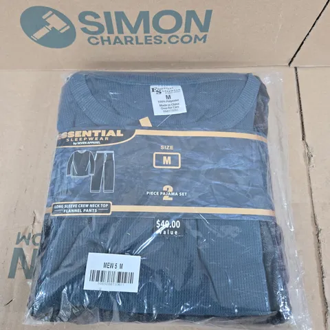 ESSENTIAL SLEEPWEAR BY SEVEN APPAREL – 2-PIECE PAJAMA SET, SIZE M