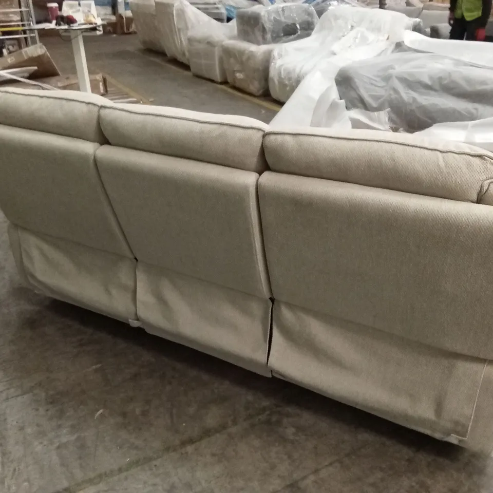 MIRO 3 SEATER MANUAL FABRIC RECLINER SOFA RRP £999