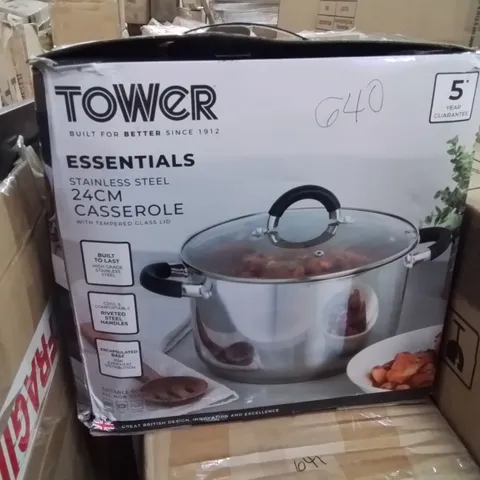 BOXED TOWER 24CM CASSEROLE DISH