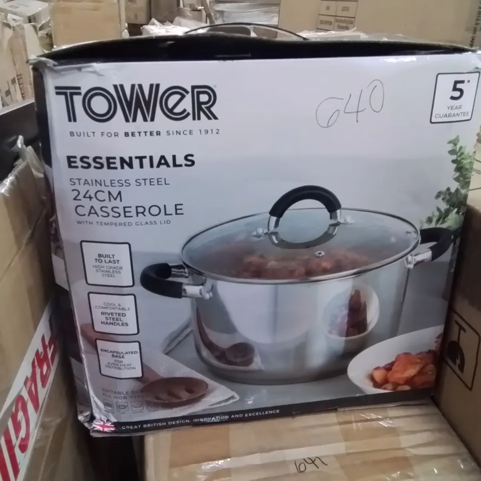 BOXED TOWER 24CM CASSEROLE DISH