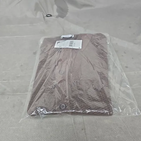 MANGO MNG WOMEN'S BROWN KNIT CARDIGAN SMALL