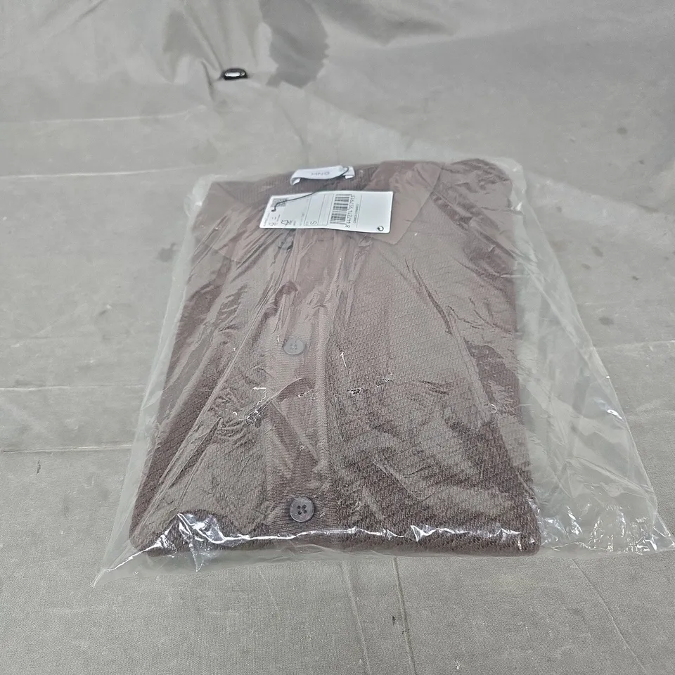 MANGO MNG WOMEN'S BROWN KNIT CARDIGAN SMALL