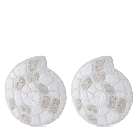 GARDEN REFLECTIONS COASTAL EDIT SET OF 2 STEPPING STONES