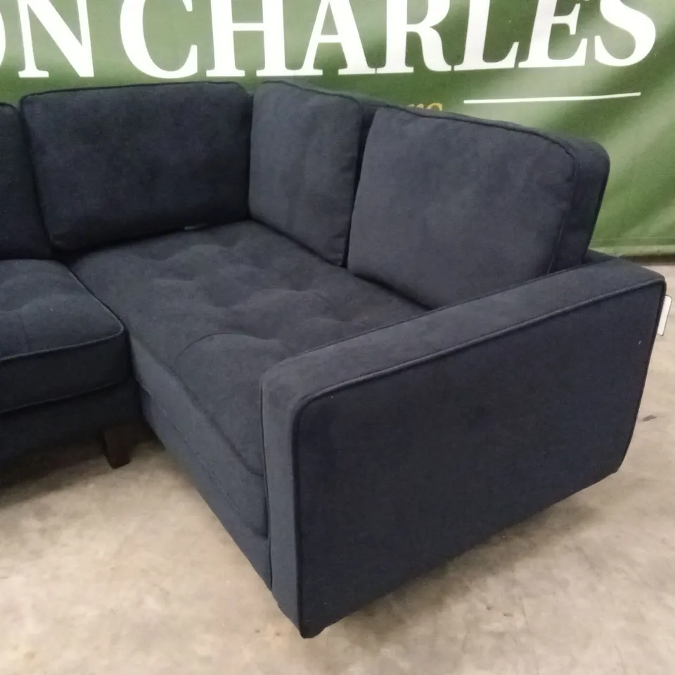 DUSK SLOANE CORNER SOFA - NAVY VELVET