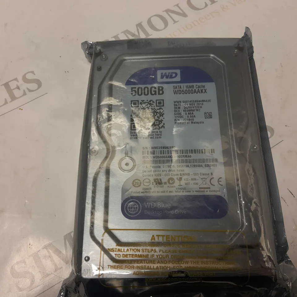 SEALED WESTERN DIGITAL WD5000AAKX 00ERMA0 500GB 3 5 SATA HARD DISK DRIVE