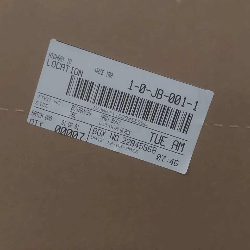 BOX CONTAINING APPROXIMATELY 7x BRAND NEW MAGISCULPT BLACK BODYSUITS - SIZE 38E