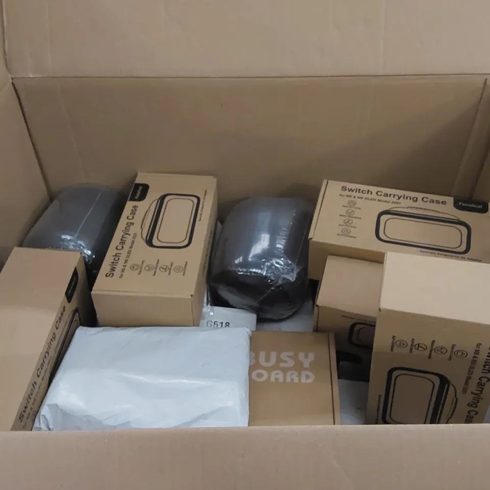 PALLET TO CONTAIN ASSORTED HOUSEHOLD PRODUCTS. INCLUDES TOYS, SWITCH CARRY CASES, BED THROWS ETC 