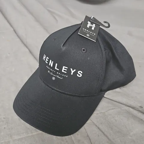 HENLEYS BLACK BASEBALL CAP