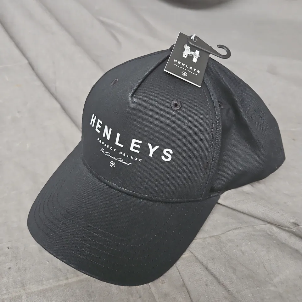 HENLEYS BLACK BASEBALL CAP