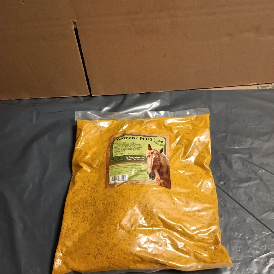 TURMERIC PLUS 1KG FEED FOR HORSES