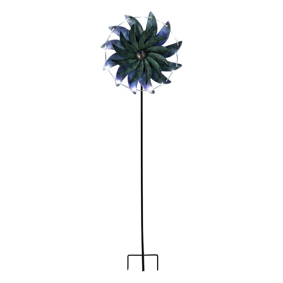GARDEN REFLECTIONS SOLAR WINDMILL STAKE LIGHT