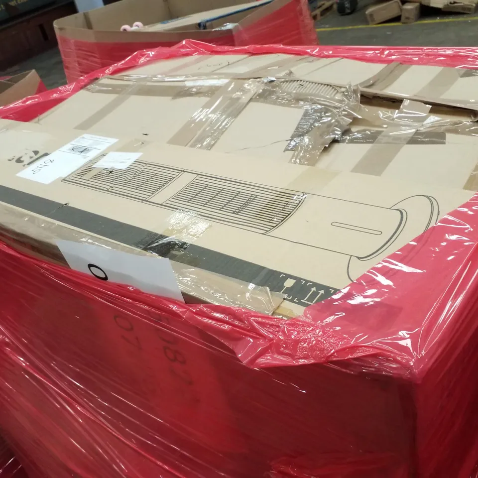 PALLET CONTAINING ASSORTED PRODUCTS INCLUDING AIR COOLER & DESK CHAIRS